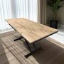 Hanah Home Mesa de Comedor Extensible Pino y Negro